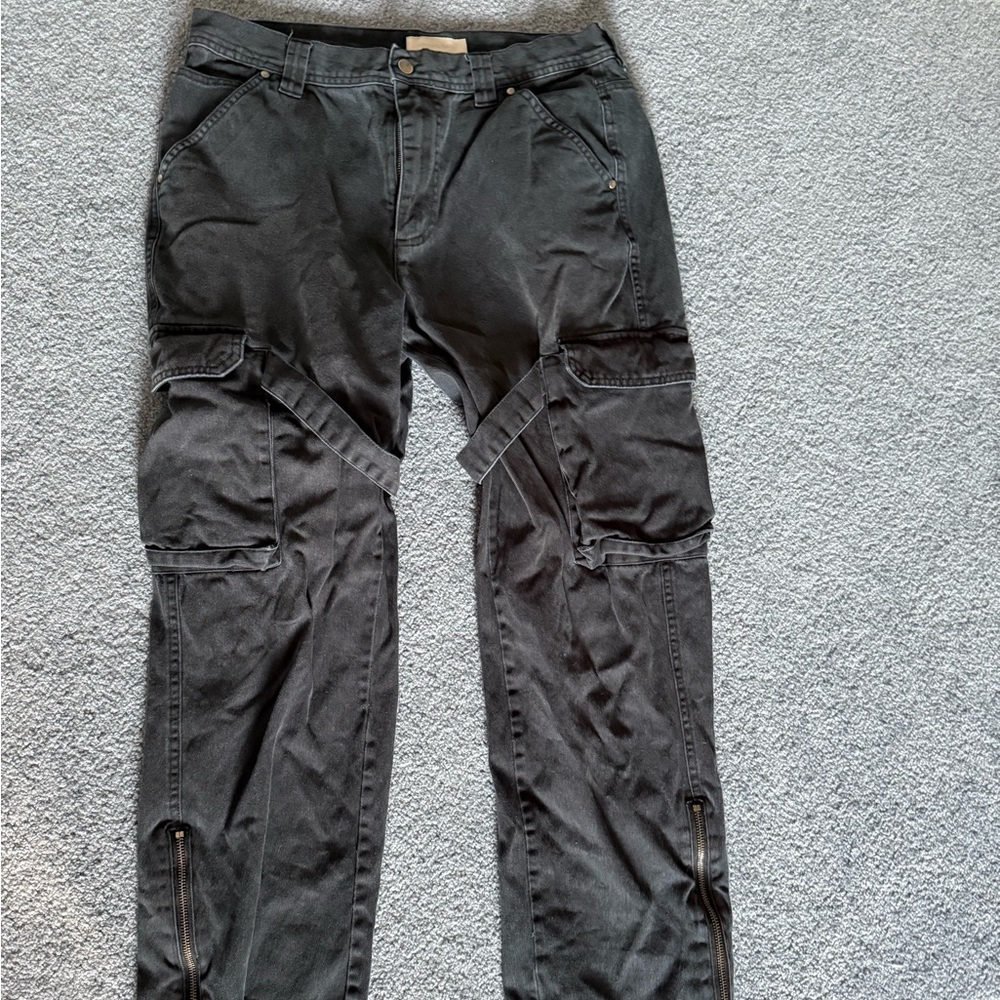 Urban Outfitters Men's Black Cargo Pants